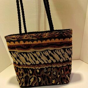 ⚡️Beuno Tapestry double strap shoulder bag Animal print⚡️